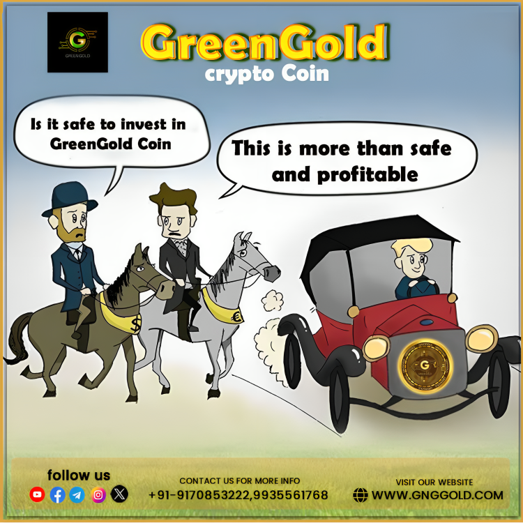 Greengold2023's tweet photo. "Click the link in our bio for the website":
Follow for more - @gng_gold
.
.
#GreenGold #SustainableSolutions #BlockchainForGood #MakingTheWorldG #GNG #FutureCurrency #Innovation #GreenGold #SustainableFuture #EcoRevolution #ActNow https://t.co/SezW035zce