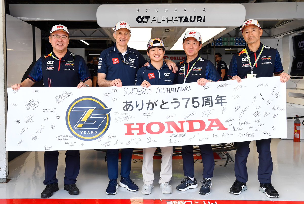 yukitsunoda07's tweet photo. HONDA創立75周年の日に日本のファン皆さんの前でレースが出来た事をとても嬉しく思います。
また、本当に沢山の声援を頂き、とても力になりました。ポイントを獲得する事は出来ませんでしたが、忘れられない特別なGPとなりました。 https://t.co/8bRRm9ijBx