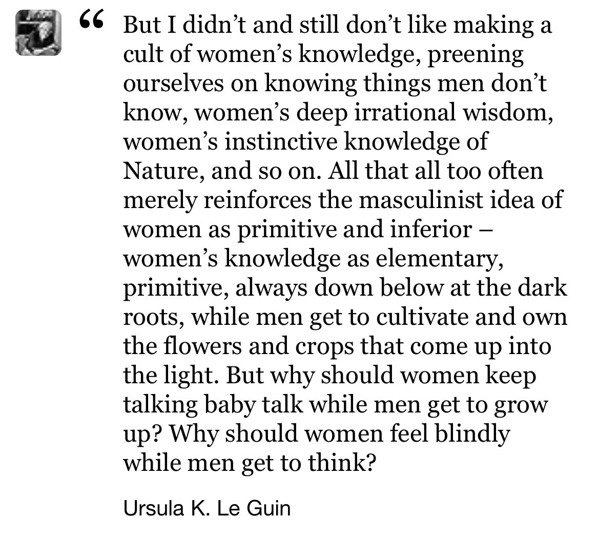 ursula le guin was soooooooo correct