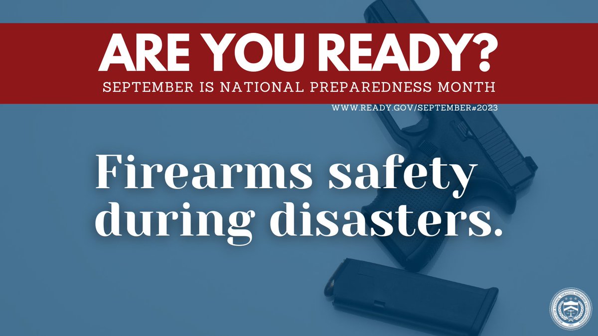 September is #NationalPreparednessMonth. We encourage firearm owners to keep their firearms locked securely and maintain current personal firearms records. Learn more at atf.gov/firearms/docs/…. #ATF