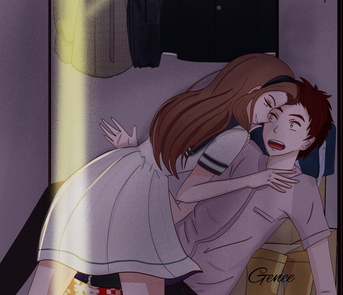 Geneenart's tweet photo. #Mishiroweek2023 
Día 1: Siete minutos en el paraíso.

#Mishiro #Koumi #MimiTachikawan#KoushiroIzumi #Digimon #Mishiroweek https://t.co/kPyN9S1KnJ
