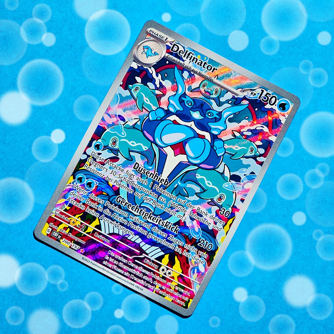 PokemonTCGDE's tweet photo. Delfinator rettet den Tag! 🌊 https://t.co/iAEa20mcBI