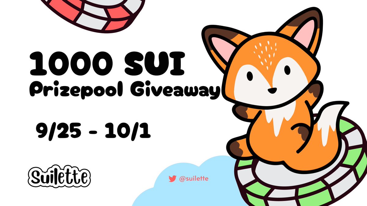 Don't miss out on our 1000 SUI Prize Pool giveaway! 🎉

To enter:
1️⃣ Follow us
2️⃣ Retweet this post
3️⃣ Tag up to 5 degens
4️⃣ Reply with your address, and every spin on SUI earns you 1 entry.

Hurry, the giveaway ends a week from now! Good luck🌟 
zealy.io/c/suilette/que…