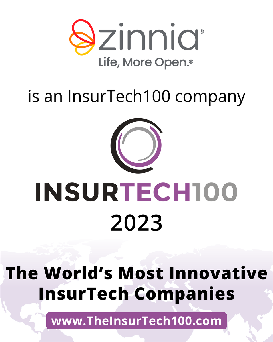 zinnia's tweet photo. We are proud to share that Zinnia has been named a 2023 InsurTech100 company by Fintech Global. We are thrilled to be recognized for our innovation and exceptional end-to-end experiences. #zinnia #insurtech100 #fintechglobal https://t.co/mFoCyPaHd5