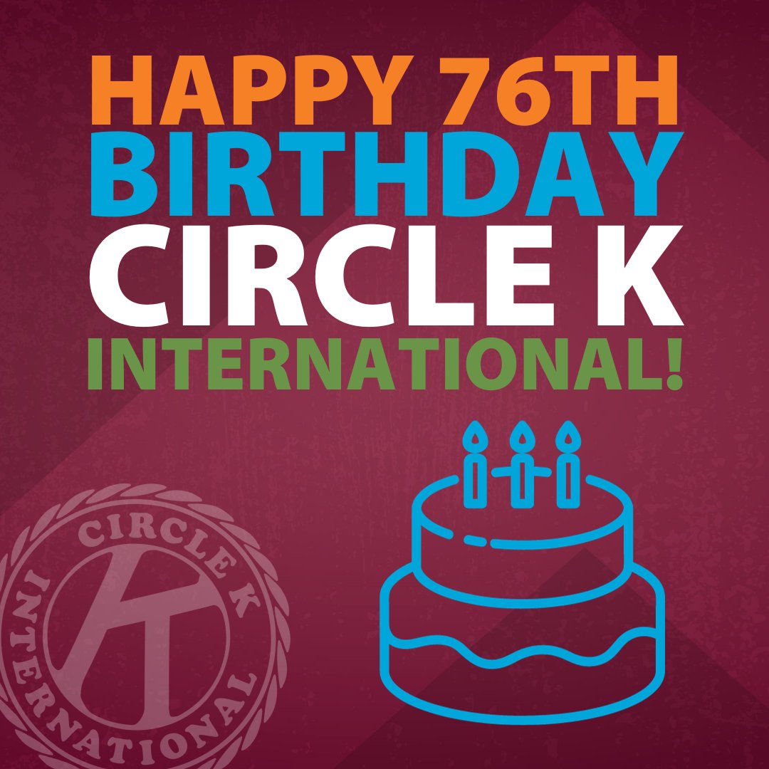 keyclub's tweet photo. Happy birthday to @CircleKIntnl, one of Kiwanis' Service Leadership Programs! 🎉 Thank you for 76 years of shaping students into compassionate leaders and preparing them to lead in life! #ChooseCKI https://t.co/zAS3Z1x8cE
