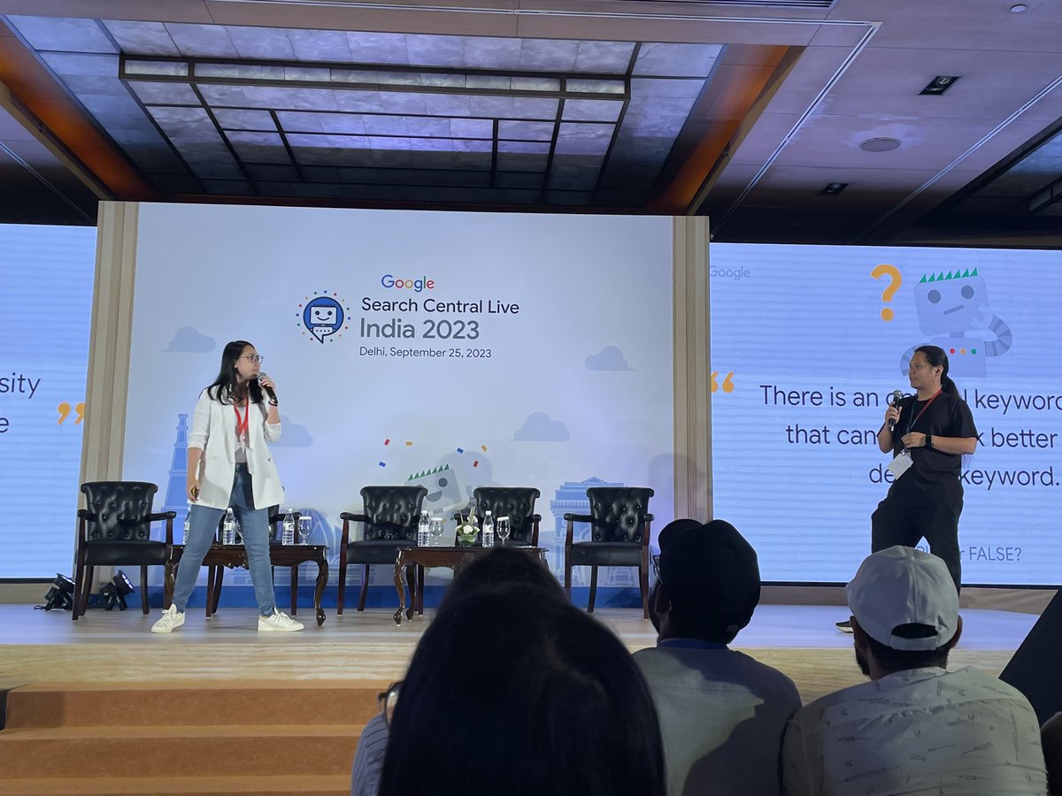vikashv2v's tweet photo. With my little two swags at #SearchCentralLive #SCLDel2023 
@JohnMu @rustybrick https://t.co/jso3O62bvD