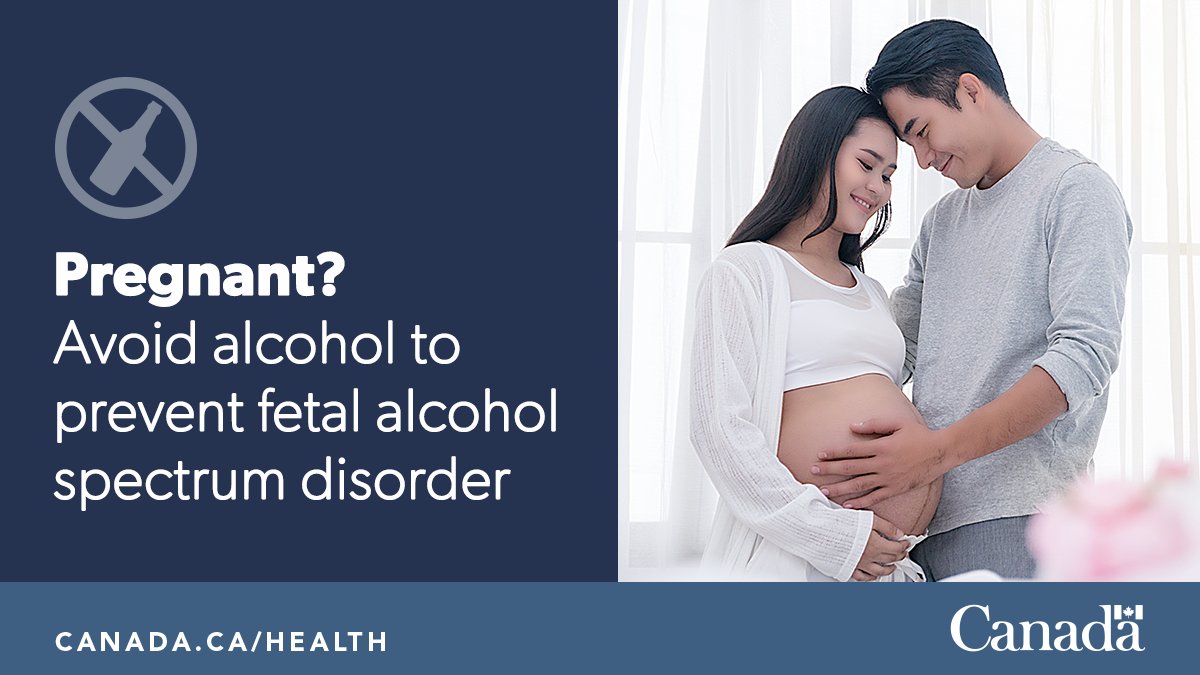 GovCanHealth's tweet image. To prevent FASD it’s safest to:
• use contraception if drinking alcohol and having sex
• stop drinking alcohol in advance, if planning a pregnancy
• avoid drinking any alcohol once pregnant

ow.ly/tiH250PCRZS

#FASDAwarenessMonth
