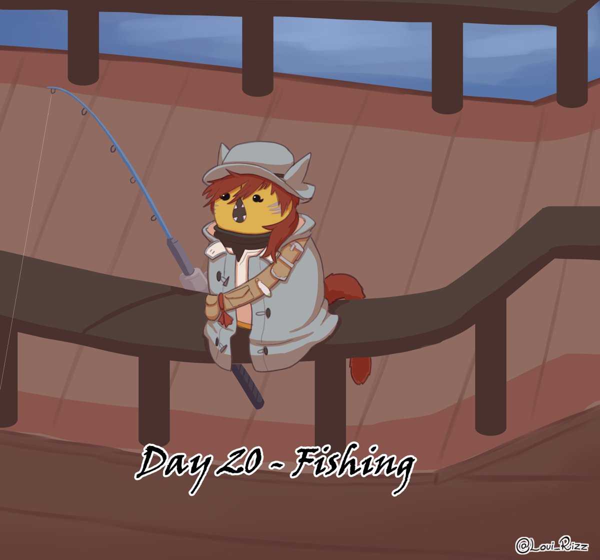 Loui_Rizz's tweet photo. Day 20 - Fishing
Even without arms she scored 50k at ocean fishing 🎣
#Screetember #ffxiv #FFXIVART #FinalFantasyXIV #finalfantasy14 #greatserpentofronka #art #illustration #lahee https://t.co/O3qA2nQBbY
