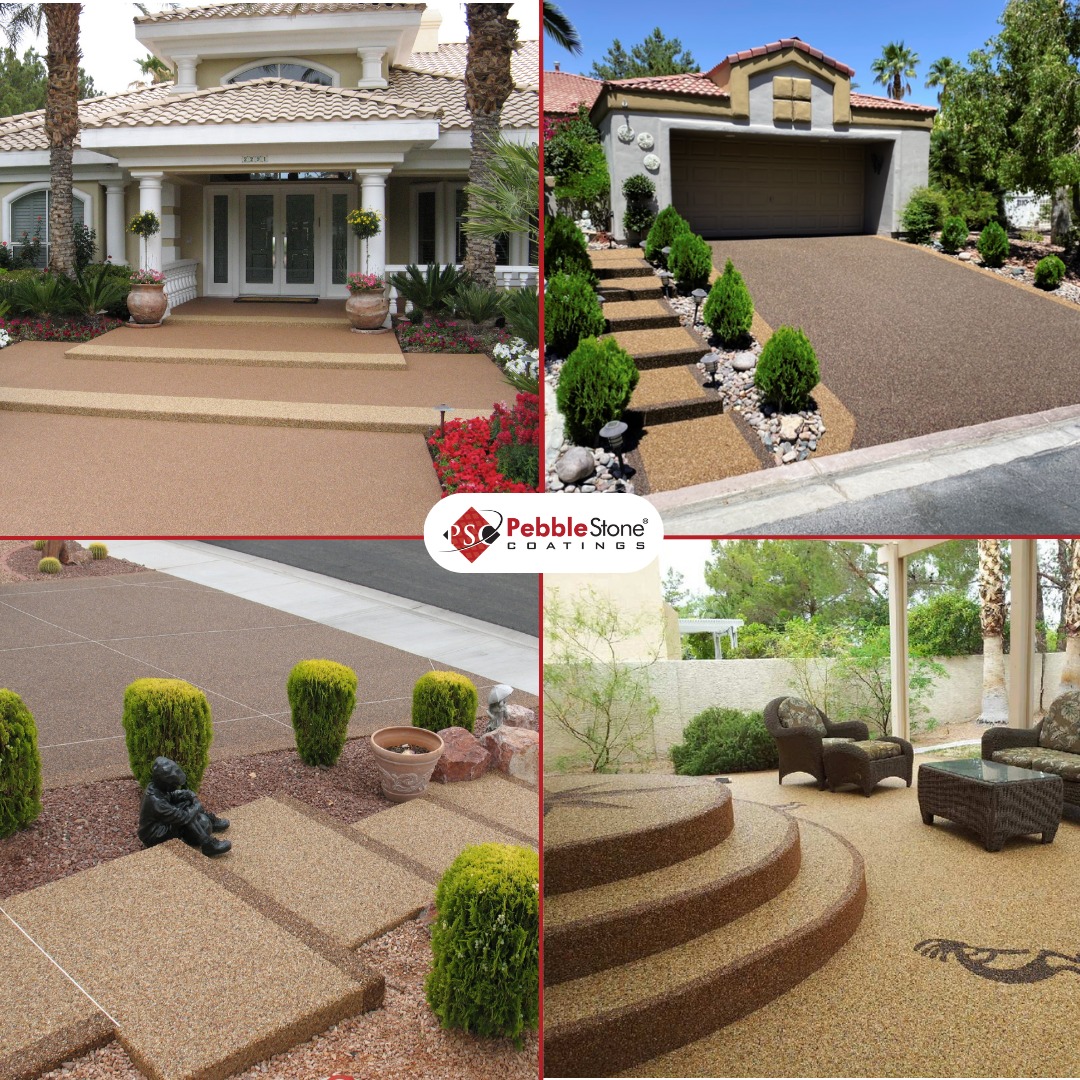 Pebble Stone Coatings offers a modern, easy-to-clean, and durable surface solution! 

Our services include:
Entryway
Driveways
Stairs
Patios &amp;
Pool decks!

Contact us today to learn more.

#LasVegas #LasVegasNV #Pebblestonecoatings #Epoxyrock #entrywaydesign #staircase #homeimpro