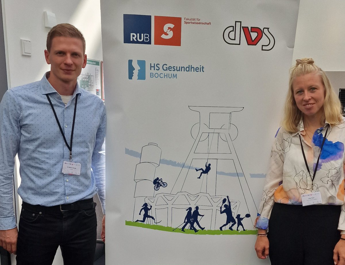 Our team members, <a href="/IrinaTimm/">Irina Timm</a> and <a href="/Marcogiurgiu/">Marco Giurgiu</a>, recently participated in the @dvs2023 conference in Bochum and presented their findings @dvs_Sportwiss  #EcologicalMomentaryAssessment #AmbulatoryAssessment