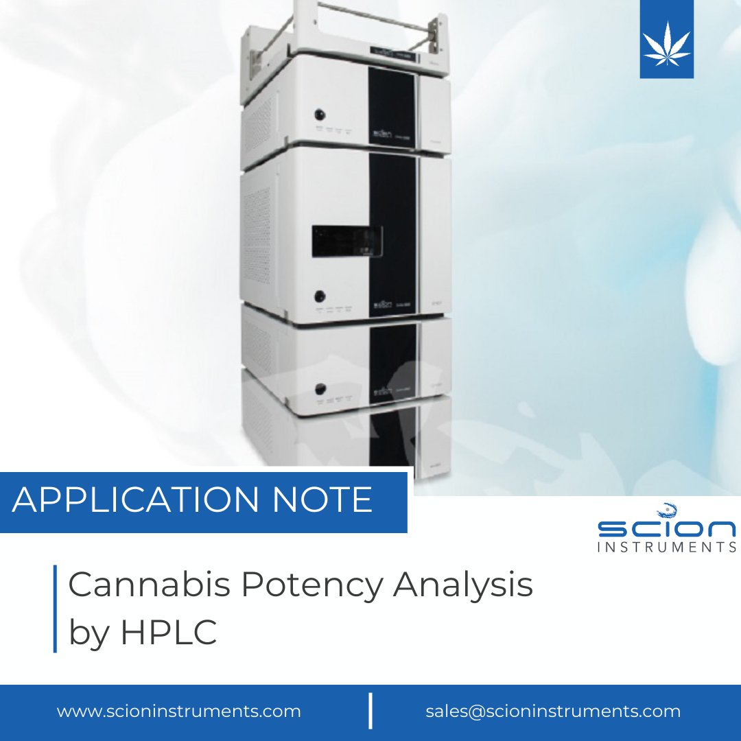Learn to test cannabinoids using HPLC-UV to meet the stricter guidelines from governing bodies. 
Discover method conditions, validation, and sample prep for CBD oil and marijuana analysis. 
Analyze acidic cannabinoids efficiently. 

Download our app note: scioninstruments.com/cannabis-poten…