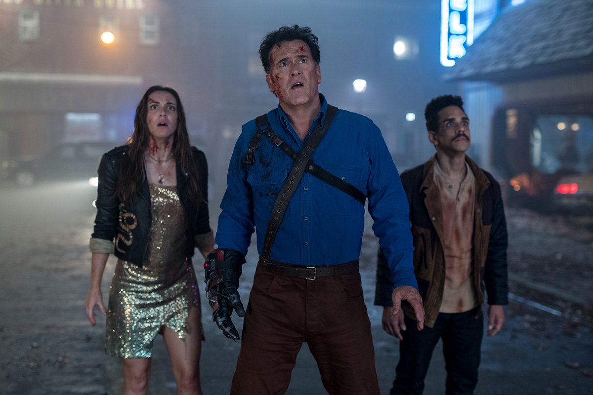 BDisgusting's tweet image. All three seasons of Ash vs. Evil Dead will slash their way onto Hulu on October 1st!