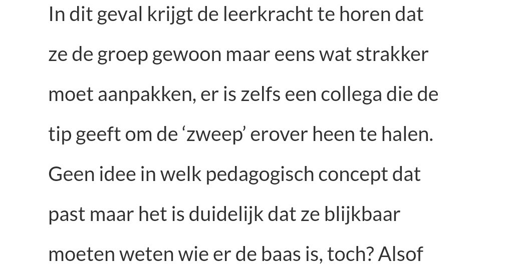 Graag herinneren wij u eraan dat de school morgen gesloten is ivm een studiedag.

We gaan nader in op "de zweep erover halen" en zullen daarbij zowel worden bijgepraat over de theorie als worden getraind in de praktijk. 

Meester Ricardo
Interim directeur