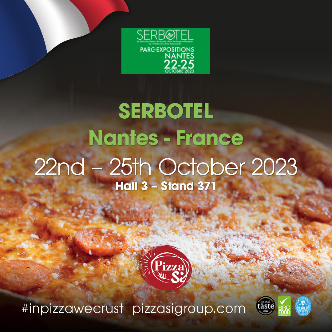 Join PizzaSi France at Serbotel in Nantes, France, from October 22-25, in Hall 3, Stand 371.

Discover how our solution can boost your GP and level up your pizza game! See you at Serbotel! 🇫🇷👨‍🍳

#PizzaSiFrance #Inpizzawecrust