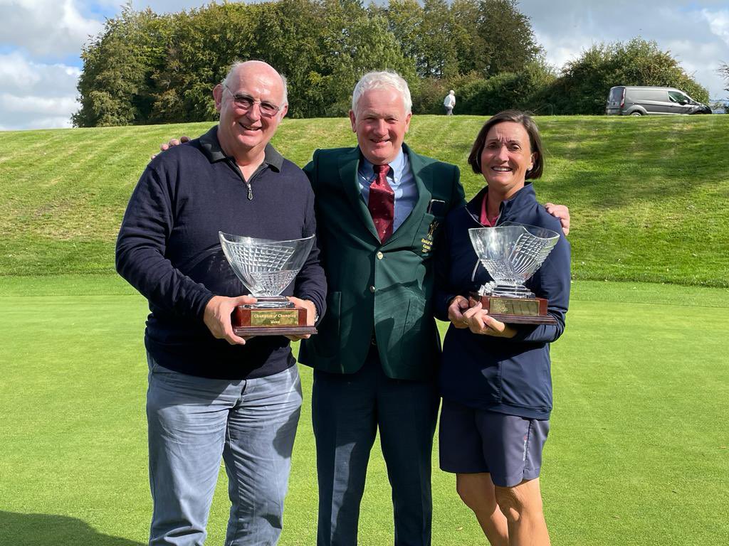 Hockleygolfclub's tweet photo. Congratulations to our Champion of Champions winners! Julie Finn &amp; Alan Darlington 🏆 https://t.co/BKo8lmVJdJ