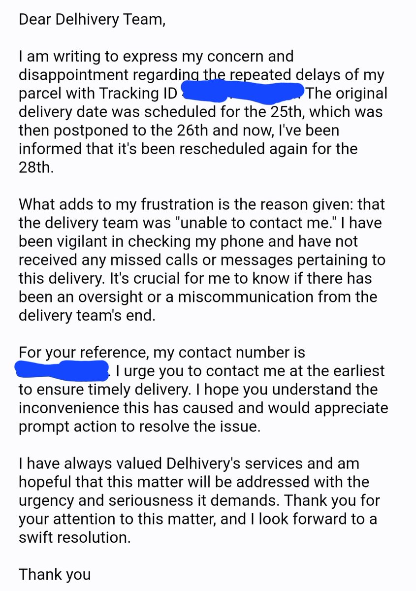 avangion23's tweet photo. @delhivery Extremely disappointed with the repeated delays . Emailed about the issue and got an incorrect link in response. Called customer support multiple times; they only raise tickets without resolution for 3 days. Your support system is a complete failure. #DelhiveryFail https://t.co/f0pjCR9bt5
