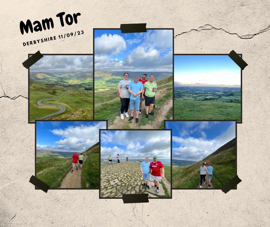On Monday (11/9/23), a small group from Low Laithes went for a hike up Mam Tor in Derbyshire. It was a lovely day to do it, and the views from the summit were amazing! #socialcare #adultcare #residentialcare
