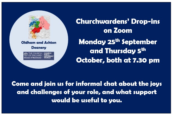 News for Churchwardens - Zoom drop-in this evening with <a href="/KimMJones10/">Kim M Jones</a>  at 7.30 pm. Links have been emailed to wardens, but if you can't find them please DM me and I'll send them to you.
