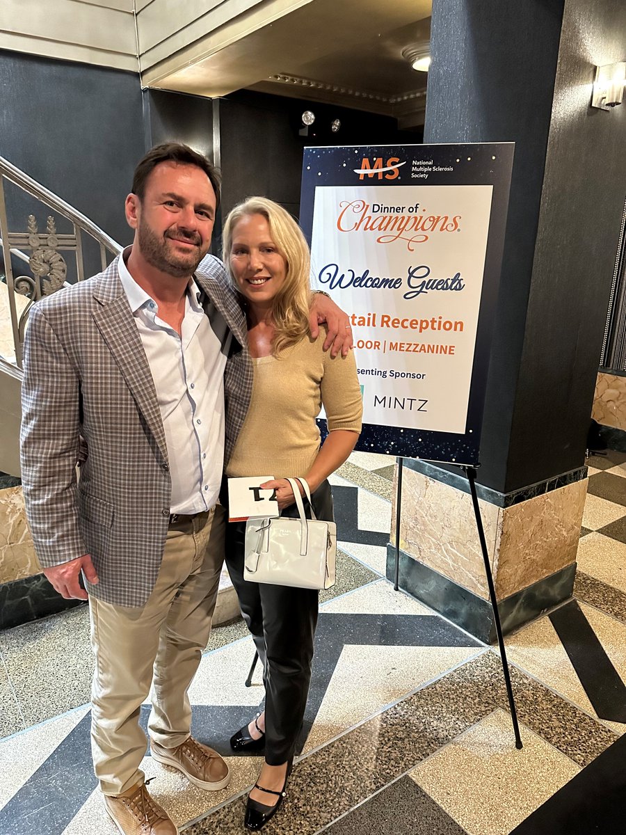 GlenKunofsky's tweet image. Last week, my wife Alison and I attended the @mssociety Dinner of Champions event in NYC. Special thanks to Melissa and Michael Remhild, who are dedicated National MS Society board members, for including us in this meaningful cause and impactful evening. #MSsupport #MSawareness