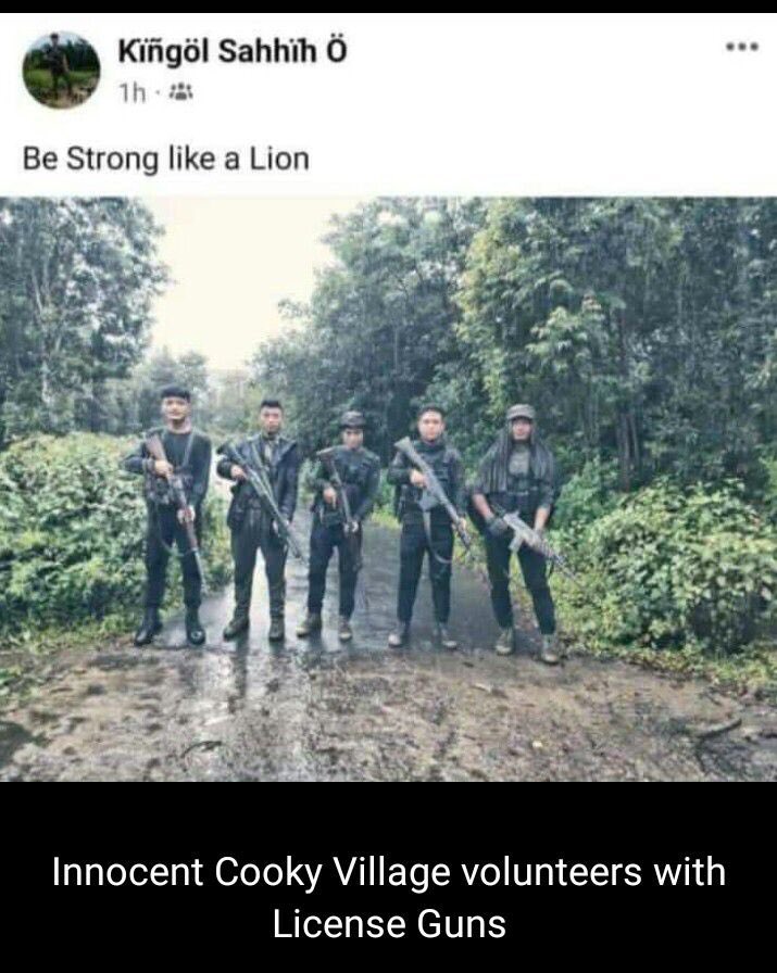 ZRA Exposed !

How the hell did a Kuki militant got Assam rifles Uniform?

Let’s all open our eyes to the real truth 
and actually do something about it before Manipur is ruined India is ruined.
#ZRAXposed 

<a href="/MohitBhatt90/">Mohit Bhatt</a>
<a href="/prathibhatweets/">Prathibha</a>
<a href="/anchoramitaw/">Amita Wadhwa🇮🇳</a>