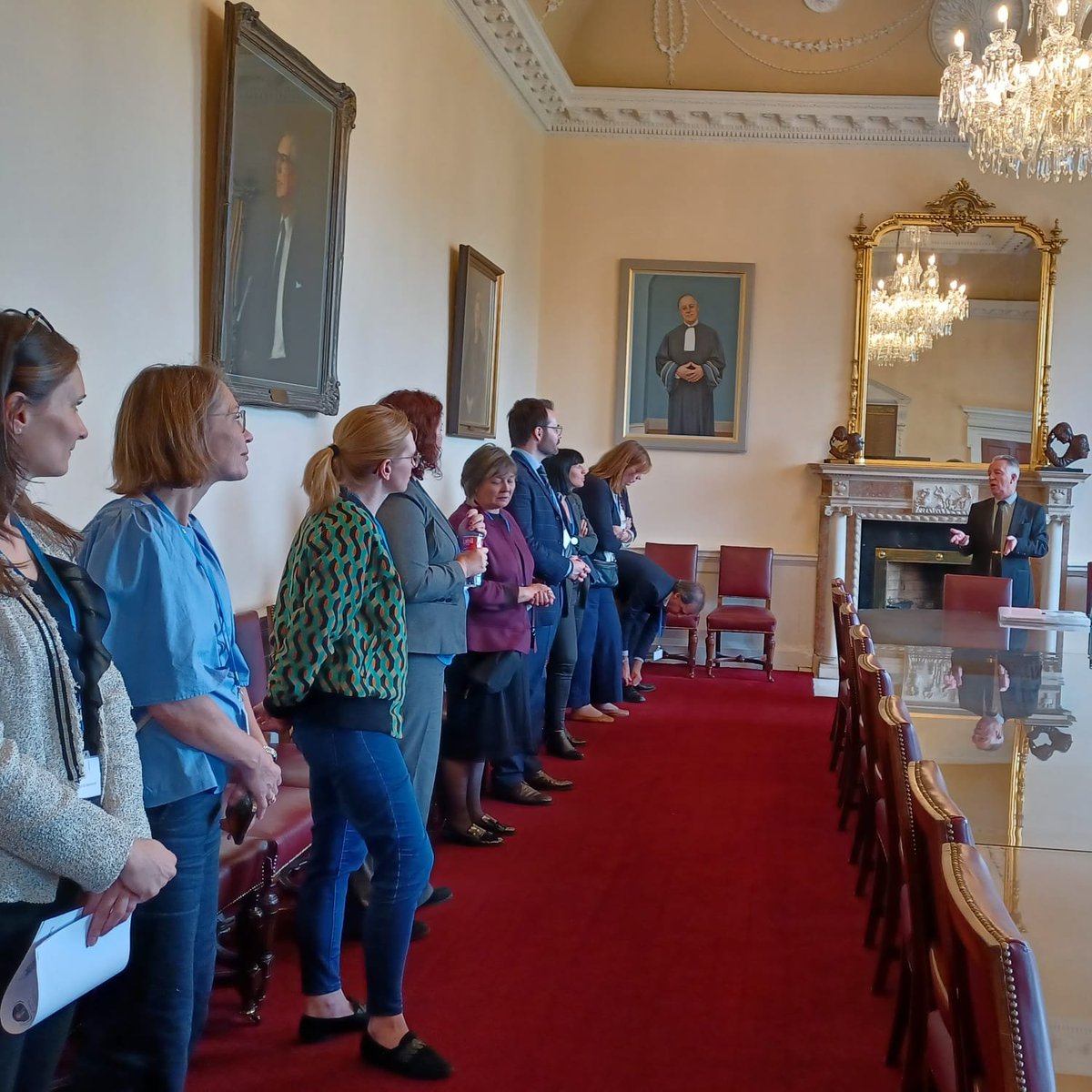 ReillyOdette's tweet photo. Our #LITEL project delegates enjoyed a tour of Blackhall Place today in between presentations and workshops, exploring the main @LawSocIreland building, the Council Chamber, the Education Centre and more! https://t.co/IZmWlnBd2A