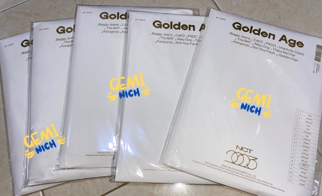 geminichbr's tweet photo. READY STOCK
WTS - want to sale NCT 2023 GOLDEN AGE Collecting ver. Jaemin: 275k

- inc packing
- dom Bekasi
- co oren (untuk sementara GAK BISA co live)

Tanya tanya by DM
Link oren:
https://t.co/5hxpKPgcr0 https://t.co/YrEMIzAE6i