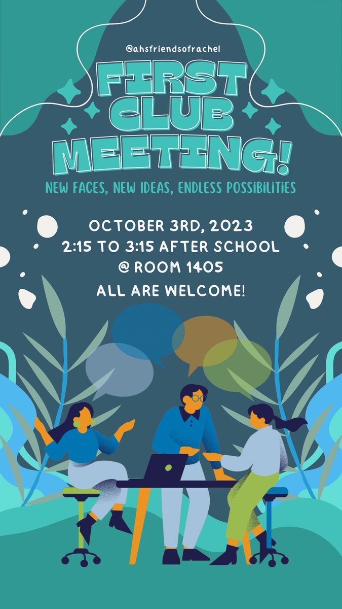FIRST MEETING NEXT TUESDAY! We want to see YOU there! Come join us to help spread kindness around Arlington! #spreadachainreaction #KindnessMatters