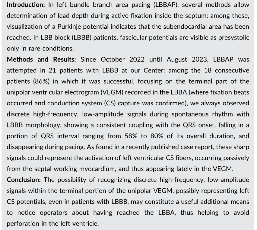 messapus's tweet photo. Our latest paper published @JCardioEP about (possible) systolic fascicular potentials in LBBB pts undergoing #LBBAP👉https://t.co/Vgdg6OWgiz. Inspiring physiology of #CSP! @gauravaupadhyay @MdHuang @Marek_Jastrz_EP @kvernooy @curilakarol @MargaridaPujol @micogriecomd @OCanoPerez https://t.co/nvZuNUSkjU