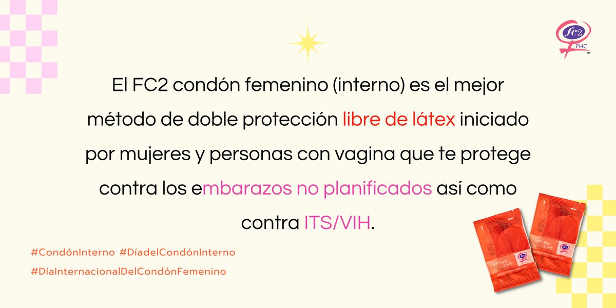 fc2condon's tweet image. Él FC2 condón femenino (interno) está hecho de polímero de nitrilo, lo que lo hace una excelente opción para las personas sensibles al látex.

Quieres aprender más? Revisa #DíaInternacionalDelCondónFemenino #DíadelCondónInterno #CondónInterno #MétodosAnticonceptivos