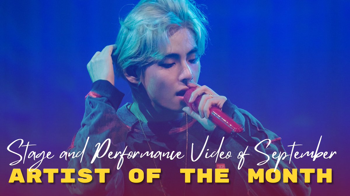 VGlobalUnion's tweet photo. 🎉 V is crowned as the #1 Artist of the Month &amp; also wins Best Stage Performance with ‘Slow Dancing’ on NPOP for September!

Congratulations Taehyung ♥︎ https://t.co/FzWvqyEQpB
