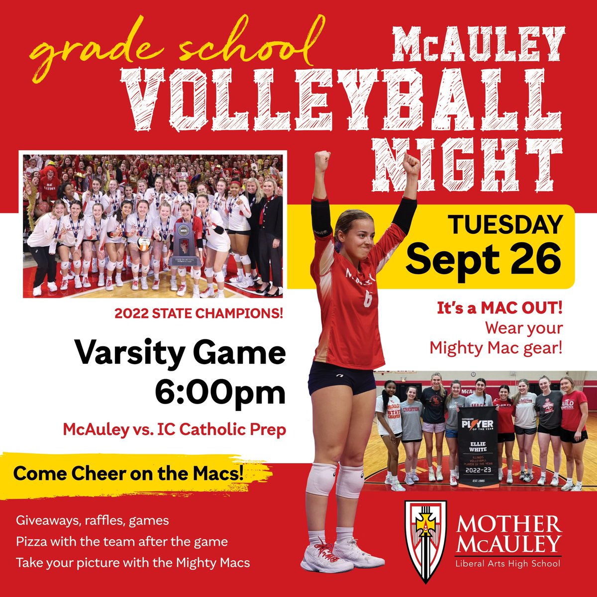 McAuley_VB's tweet photo. Can’t wait to see all of our #FutureMacs at tomorrow’s Grammar School Night! #Tradition https://t.co/QAh6emzT0z