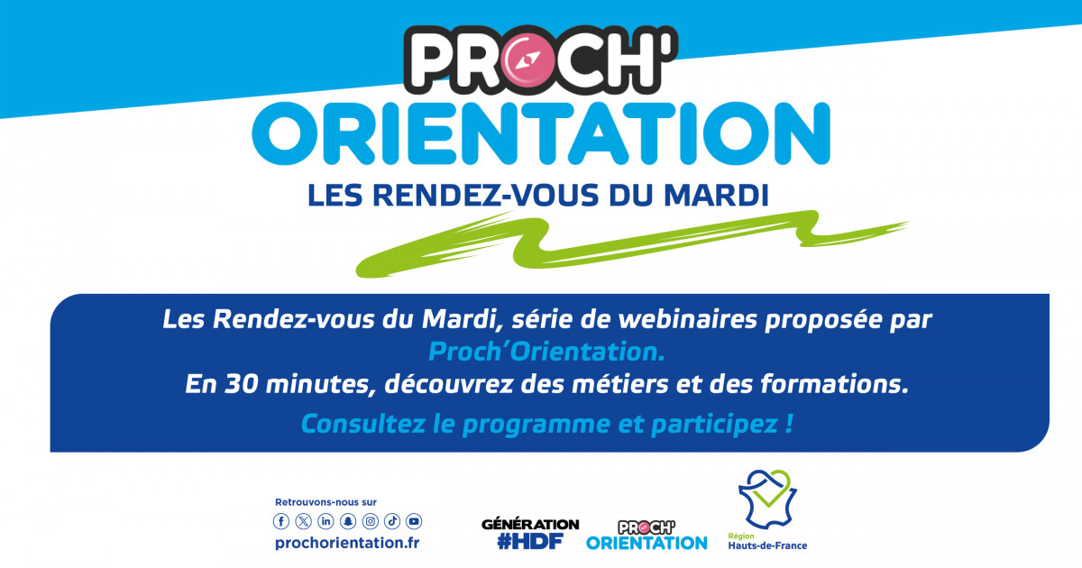 hautsdefrance's tweet image. ✅ La mission #ProchOrientation des #hautsdefrance organise une série de webinaires pour les jeunes, afin de leur permettre de découvrir des métiers et formations.

📌 Le 26 septembre de 14h15 à 14h45 découvrez les métiers du transport !

➕ d'infos 👉 ow.ly/LOHW50POCwh
