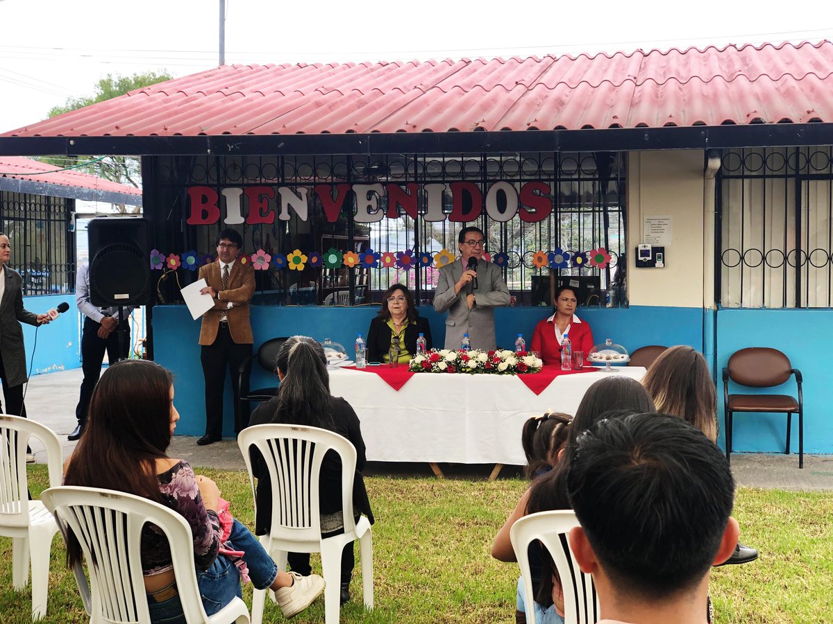 UTN_Ibarra's tweet photo. Ahora| inicia el periodo académico en el Centro de Educación Inicial "Chispitas de Ternura" con la presencia de @MiguelNT01 servicio de la #UTN para los hijos de los universitarios, garantizando educación de calidad y atención profesional y gratuita. https://t.co/iFsuWWk4gg