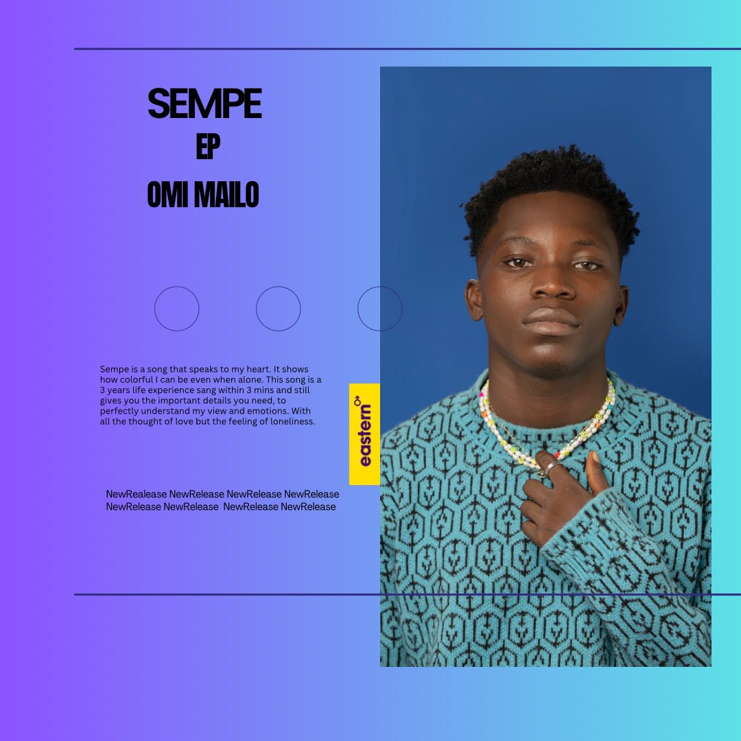MyEasternChild's tweet photo. Sempe by @OMImailo is such a soulful Afrobeat jam, definitely something you should jump on 

https://t.co/gRiL9RaTtm 

Check it out on all streaming platforms https://t.co/NjeSGO1k0w