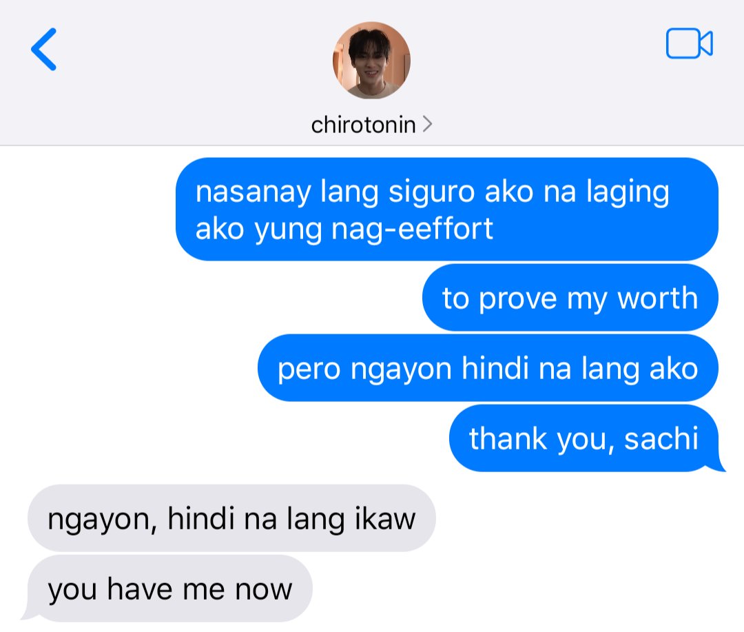 kung maging akin ka, 
filo minwon au [ch.8]

a chapter wherein si pace lang naman dapat yung manliligaw pero competitive kasi yung nililigawan niya. 

or alternatively, sachi expresses his love for pace that doesn't give loneliness a chance.