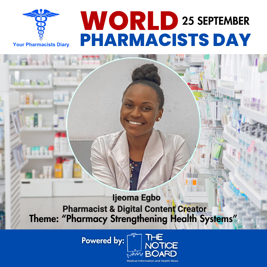 Happy World Pharmacists Day 2023❗️   

Feature 🔟:

Ijeoma Egbo, Pharmacist &amp;  Freelance (virtual assistant) <a href="/Ejeomahz/">The Lifestyle Pharmacist 🤌 | Content Marketing</a> 

d. Joke related to Pharmacy.
What do you call a pharmacist working at a veterinary drug company? A farm-assist.

Did you hear about the pharmacist who got hit