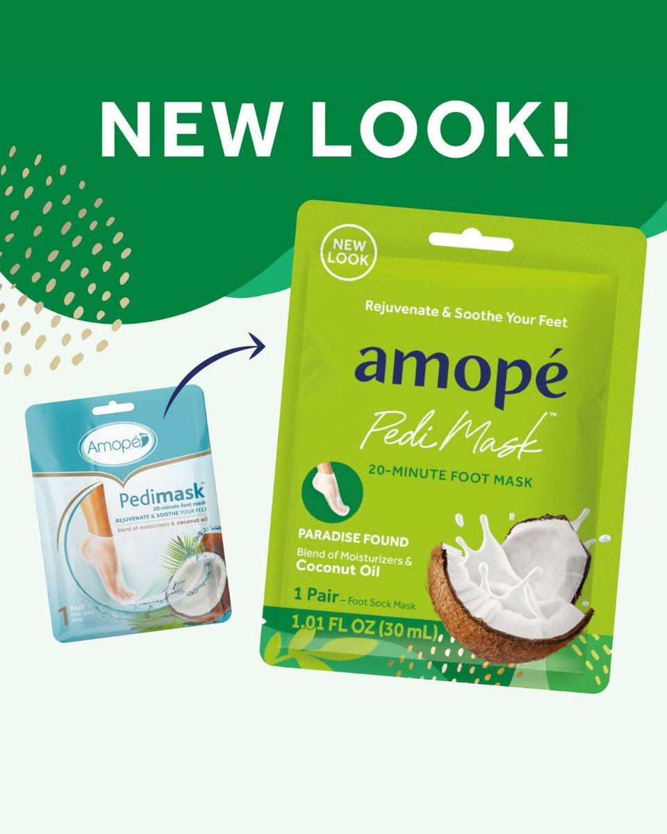 ✨ A glow up like no other! ✨

Enriched with skin-loving, nourishing ingredients, like coconut oil and shea butter, our Amopé® PediMasks work their magic in just 20 minutes. #Amope #BeABoldSole

bit.ly/AmopeUSA