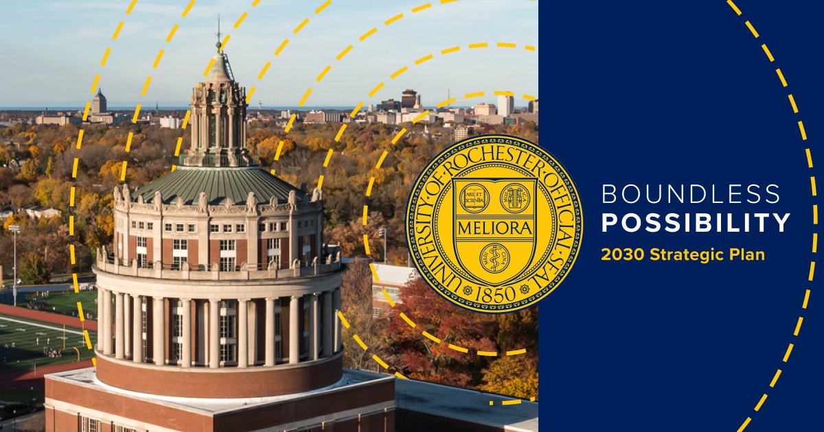 "It is imperative that as a global research institution we step up, envision possibilities, and develop solutions." Our 2030 Strategic Plan will bring us Boundless Possibility.

Read the full plan, including its trackable goals: uofr.us/3RvTgLB

#BoundlessPossibility