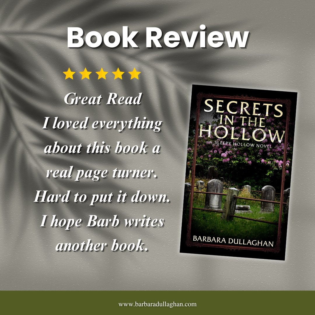 An Unputdownable Gem! This book had me enthralled from beginning to end, making it a truly unforgettable read. I'm anxiously awaiting another literary delight from the talented Barb. #sleepyhollownovel #secretsinthehollow #carriepeters #guiltandsecrets #exboyfriend #hometown