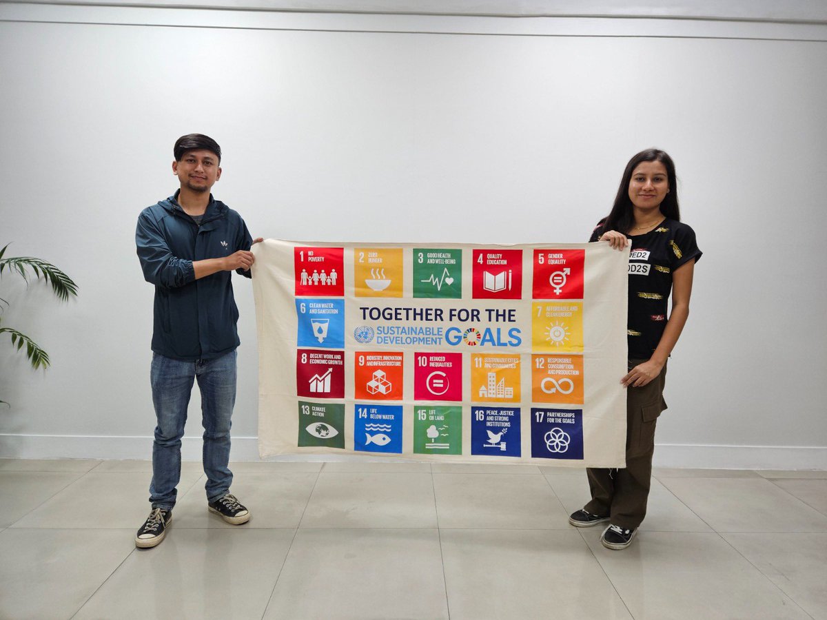 Happy SDG Flag Day, September 25th! 🌍 We're thrilled to be a part of UN Global Compact Network Nepal 's Global Movement for Sustainable Development. It's a commitment that goes beyond words – it's about taking real actions to create a better world for all. #TogetherForTheSDGs.