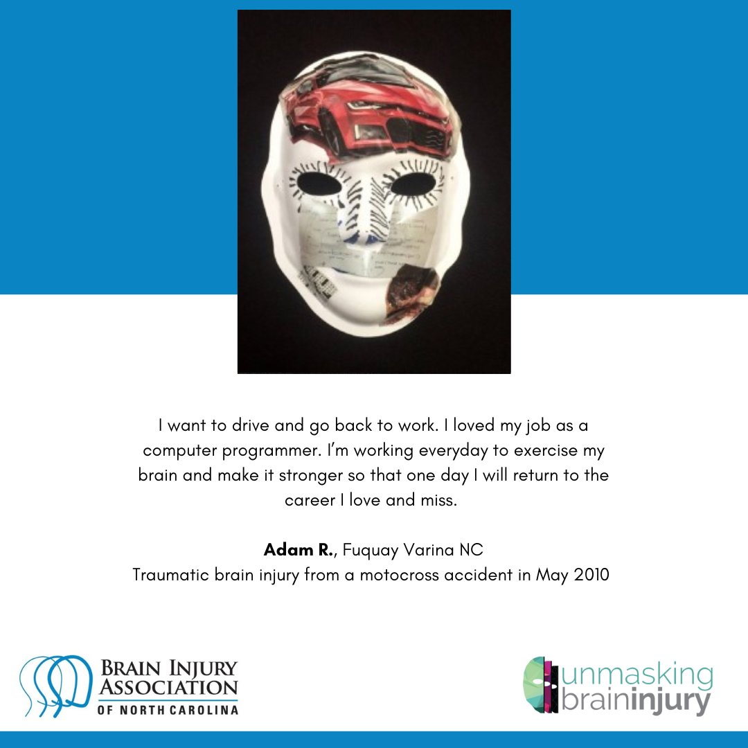 Our final #MaskMonday is for Adam and Joseph. Thank you to the both of you for sharing your stories with us. Unmasking is a great way to express your experience with a creative touch. If you are interested in creating a mask, send us an email at bianc@bianc.net