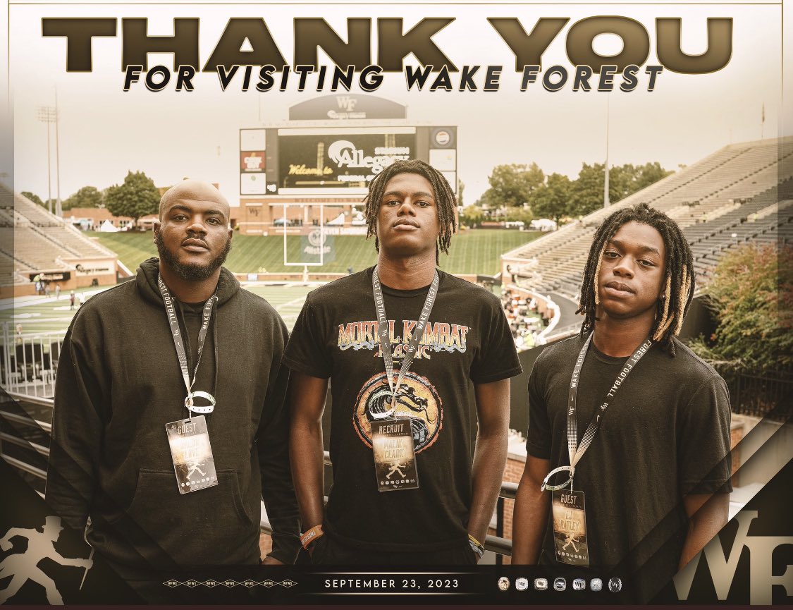 malikgocrxzy's tweet photo. Appreciate the love y'all showed us @WakeFB @CoachAC3  @CoachClawson 💯‼️ https://t.co/86VymwCfe3