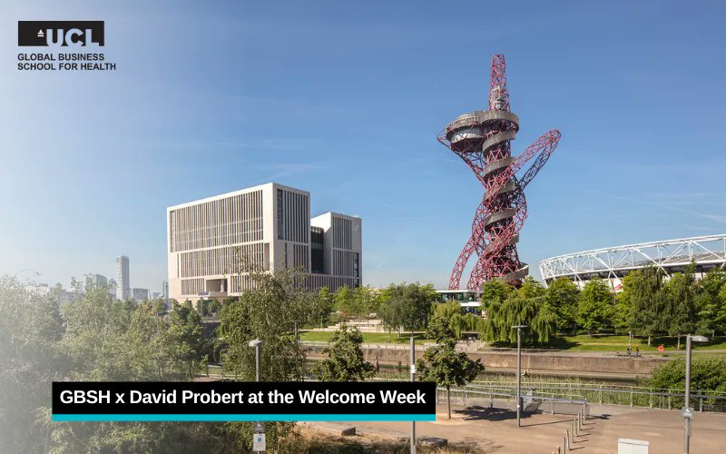 Welcome week is in full swing as @ucl_GBSH students hear from @probert_david, the CEO of @uclh today. We’re excited to welcome David to #UCLEast and discuss why we need great healthcare leadership and what it is like to lead a major teaching hospital in London. #LoveUCL #GBSH