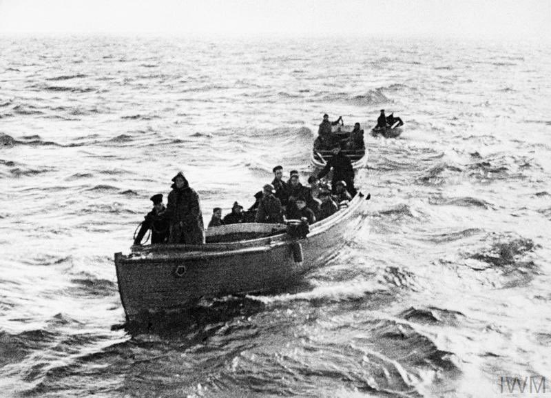 Three of the armada of 'little ships' which brought the men of the BEF, from the shores in and around Dunkirk, to the safety of British warships and other vessels. (IWM: HU 41241)