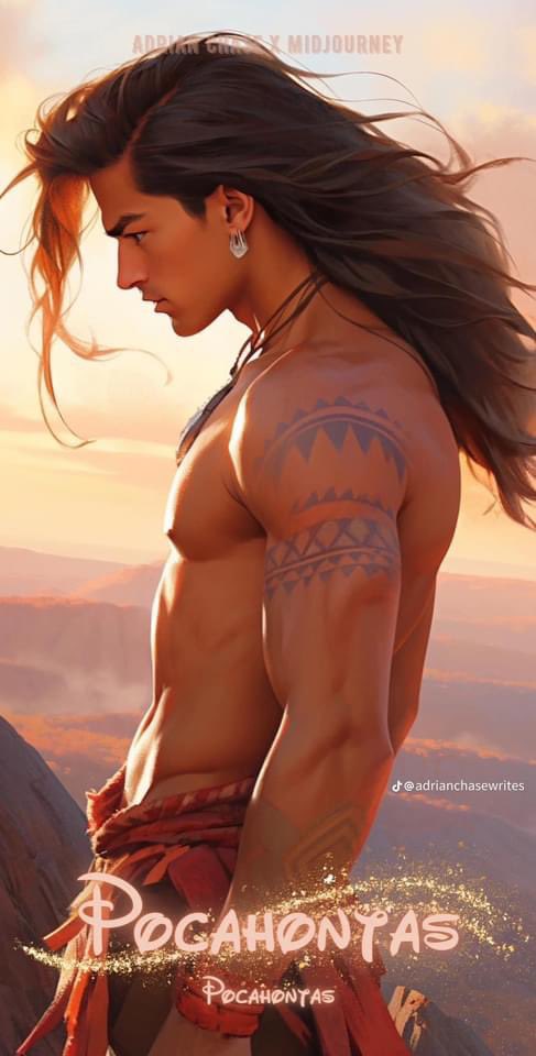 DouglasDls's tweet photo. Le pidieron a una IA que convirtiera a las princesas de Disneys en hombres sexualizados con cuerpos normativos y este fue el resultado 

Abro hilo 
Ariel 
Jasmine 
Bella 
Pocahontas https://t.co/Gm1NM8H3Ip