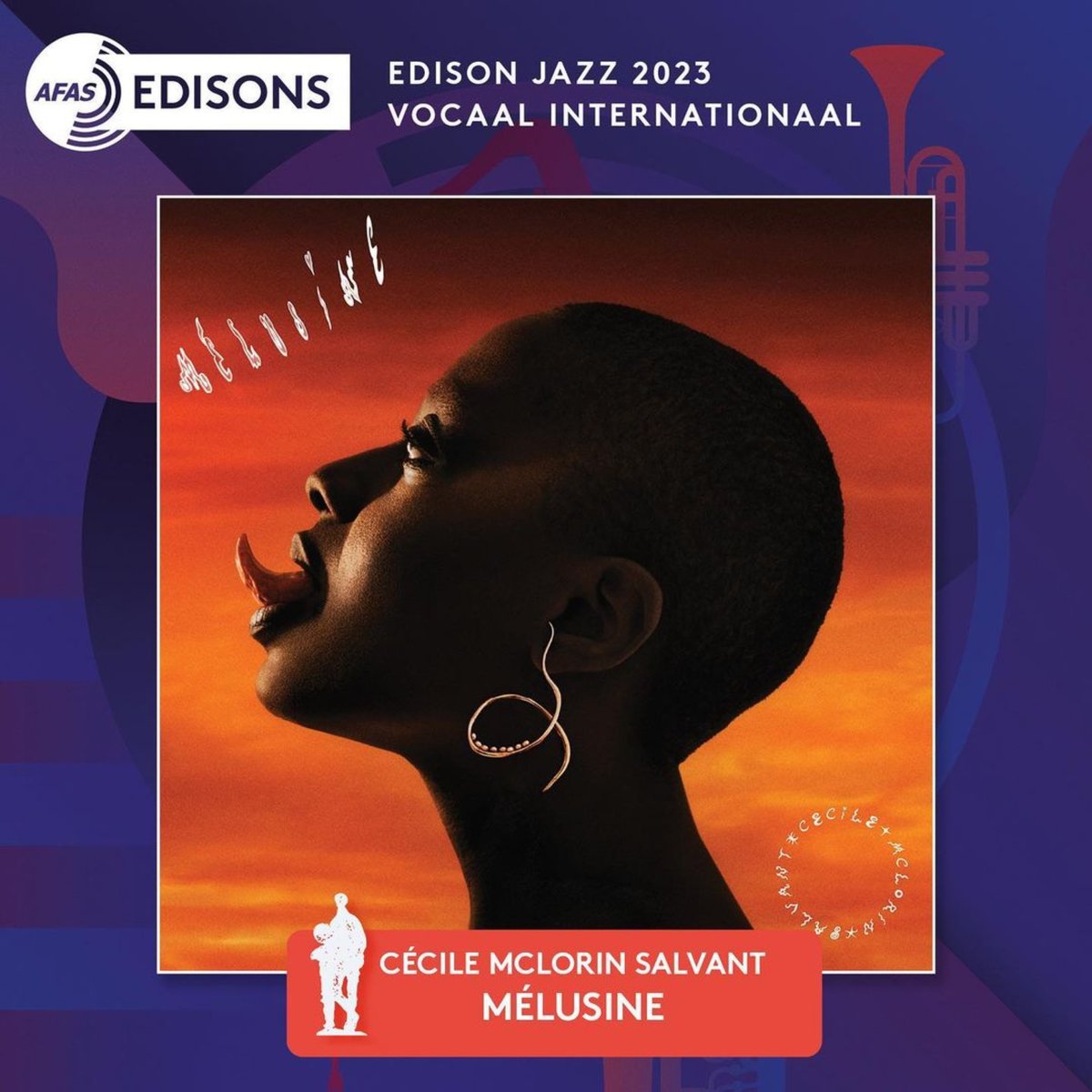 Congratulations to @cecilesalvant, who has won the @edisonsnl Jazz Award for International Vocalist for her new album, 'Mélusine'! She won the same award last year for her Nonesuch debut album, 'Ghost Song.' nonesuch.com/journal/cecile…