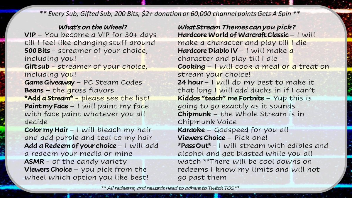 Greetings you amazing humans of the interwebs! Today is the first day of my Twitchaversry and Affiliatersry celebration week! Here is what is coming up today starting at 12pm eastern twitch.tv/guen_show #Celebrations #smallstreamers