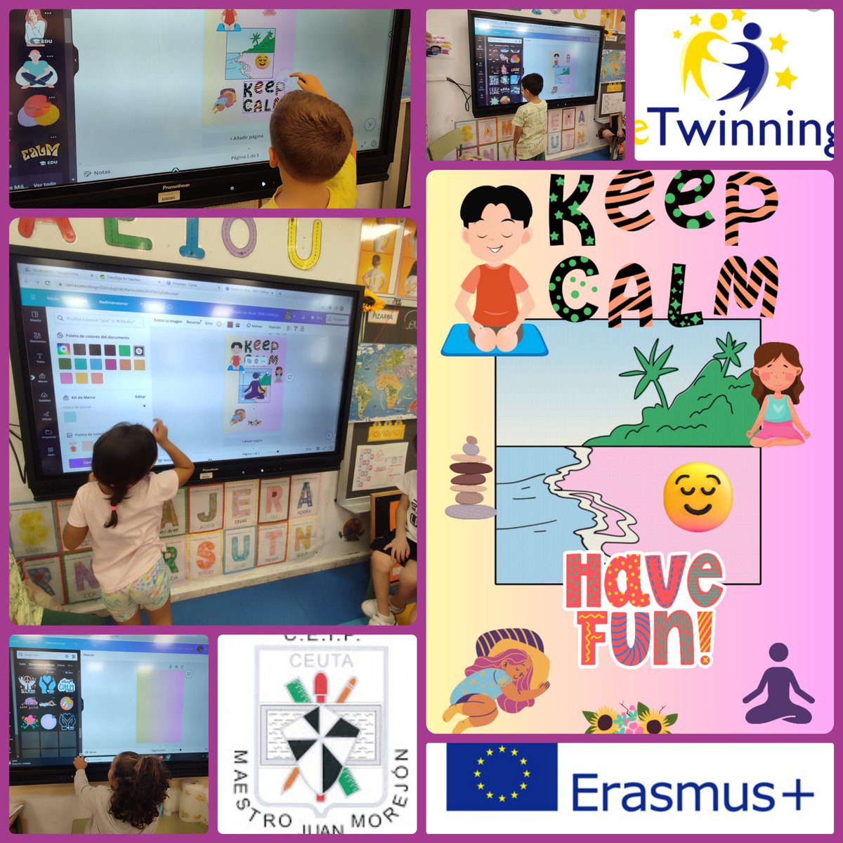 AchrafMM1's tweet photo. #eTwinningkeepcalmandhavefun https://t.co/hBxUYsQKiG