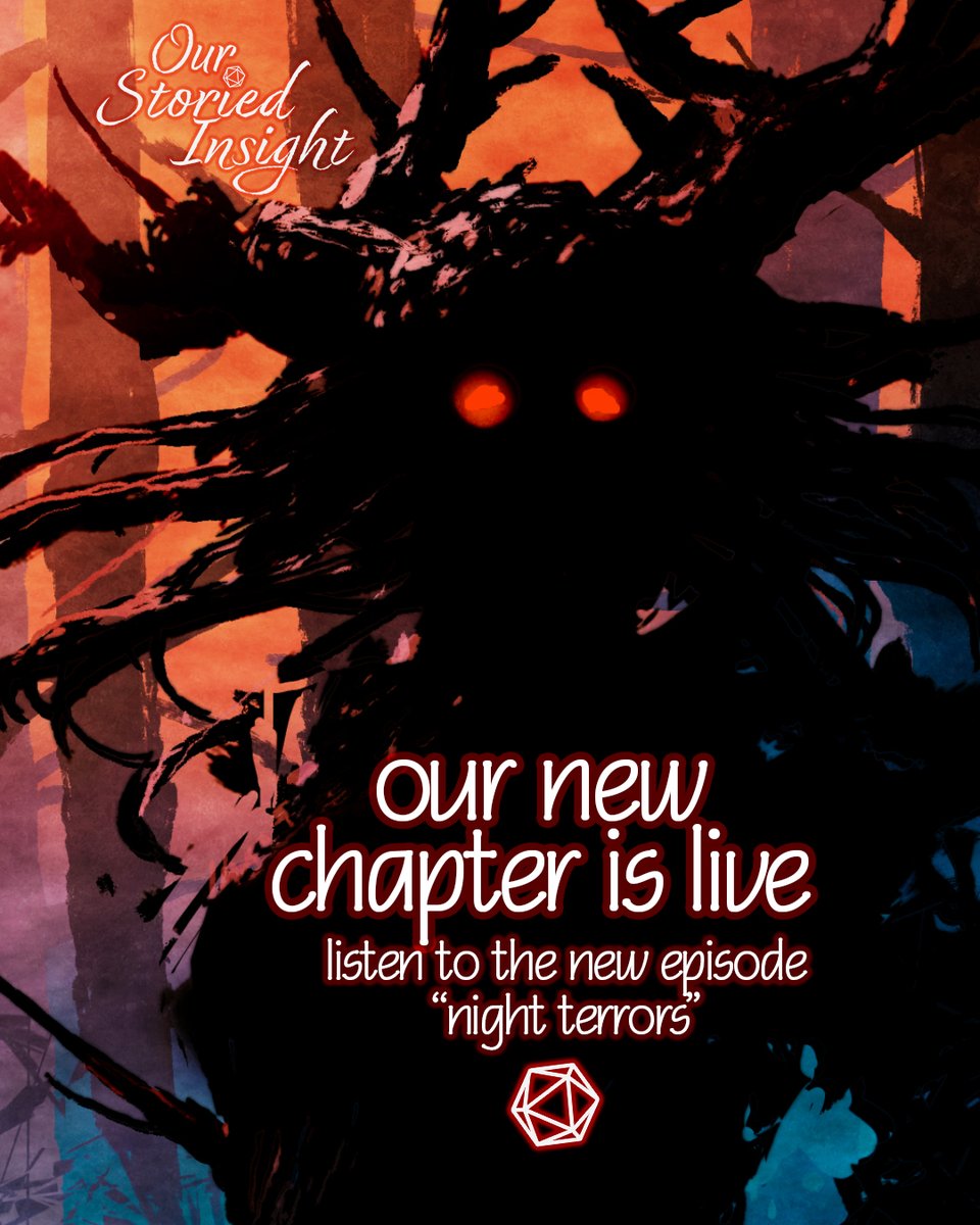 'Night Terrors' is now available! List if you dare to something that is charming, wholesome, and horrifying! #ttrpgcommunity #ttrpgfamily #DnD #podcast #dungeonsanddragons #NewEpisode #audiodrama