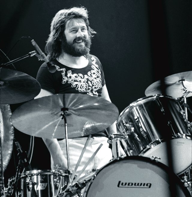 On this date in 1980, #JohnBonham, drummer with #LedZeppelin, died aged 32 after a heavy drinking session. ‘Bonzo’ was found dead at guitarist Jimmy Page's house of what was described as asphyxiation, excessive vodka consumption, (40 shots in 4 hours). During live sets his drum…